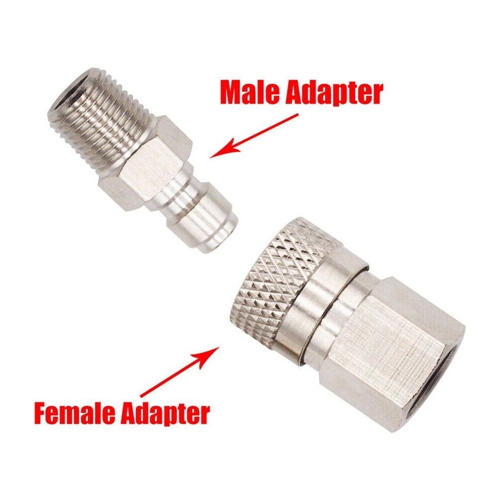 1/8 Npt Thread PCP Quick Disconnect Male & Female Set 8mm Accessories US