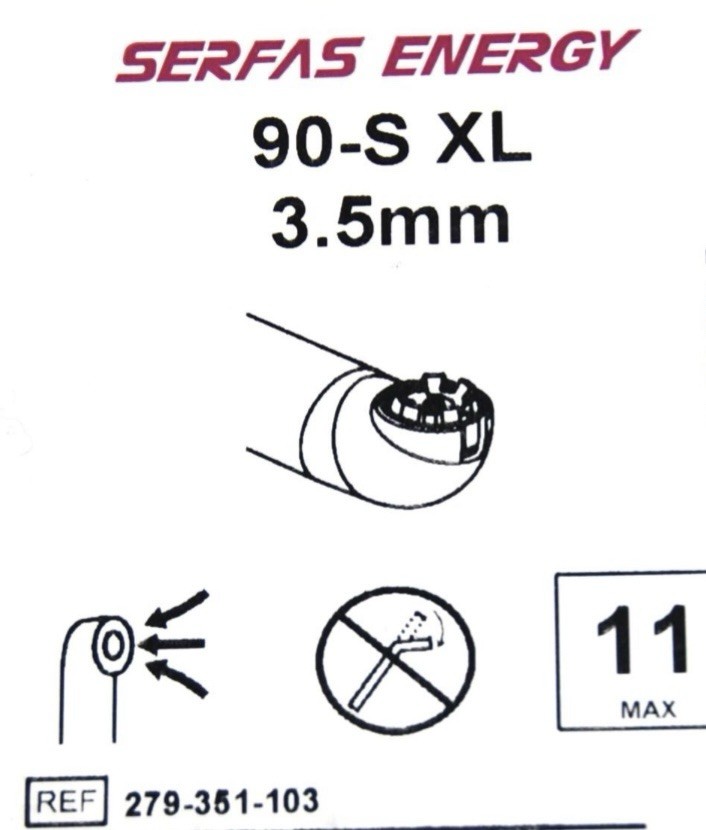 STRYKER 279-351-103 SERFAS ENERGY 90-S XL PROBE 3.5MM X 180MM (Other Available)