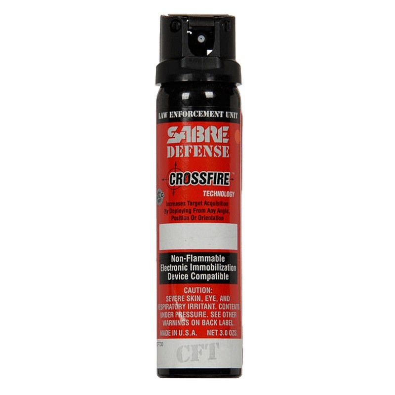Sabre Red 51CFT30 Crossfire Stream (MK-4) Pepper Spray, 0.33% MC, 3.0 Ounces