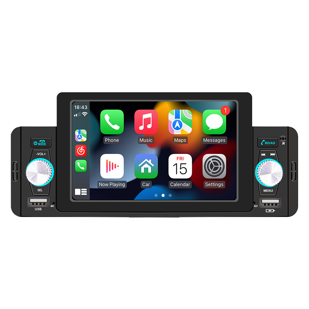 Single Din Car Stereo Radio Bluetooth MP5 Player For Apple Carplay Android Auto