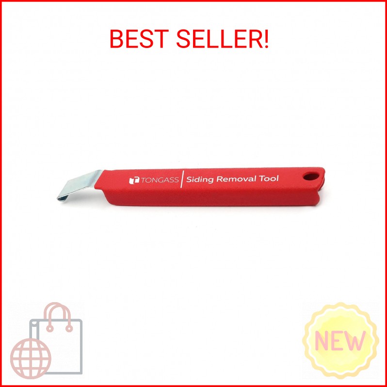 TonGass (1-Pack, 7 Inches) Vinyl Siding Removal Tool with Extra Long Handle, Ste