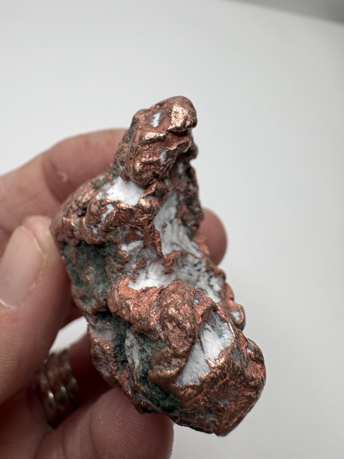 Pure Copper Rock Nugget Native Mineral Display Jewelry Specimen Upper Michigan