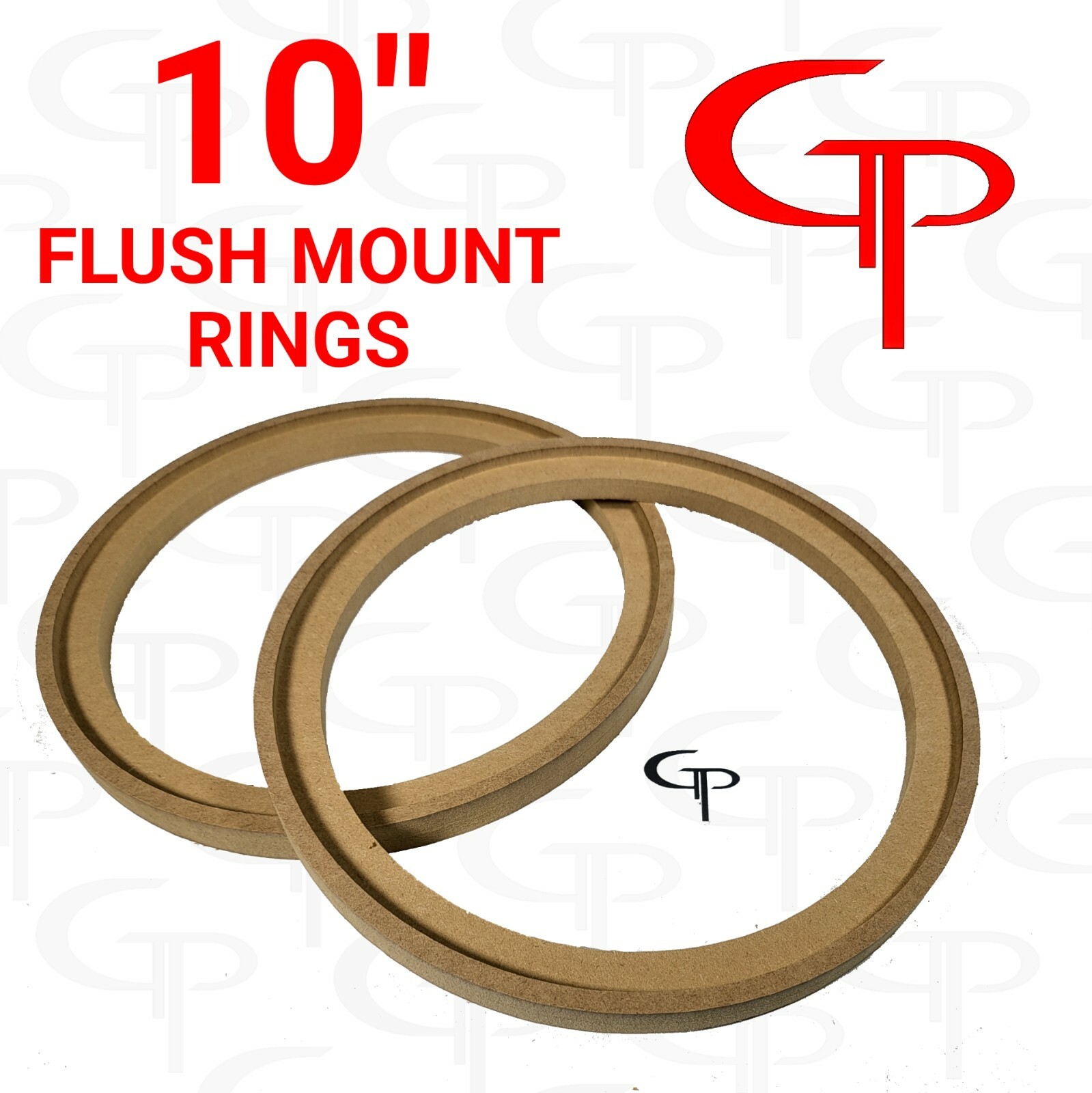 10" inch FLUSH MOUNT Speaker Rings MDF GP Car Audio Mounting Spacer 1 PAIR 10"