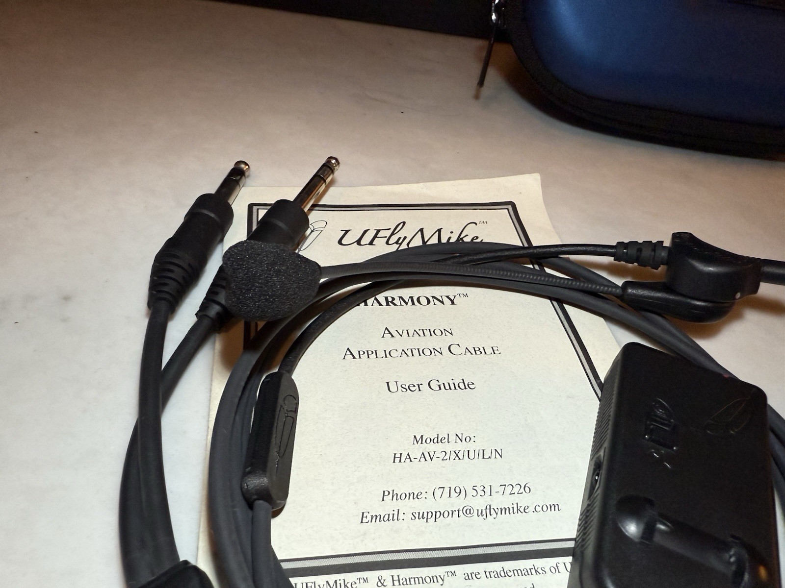 U Fly Mike Aviation Microphone With Bose QC25 Headset