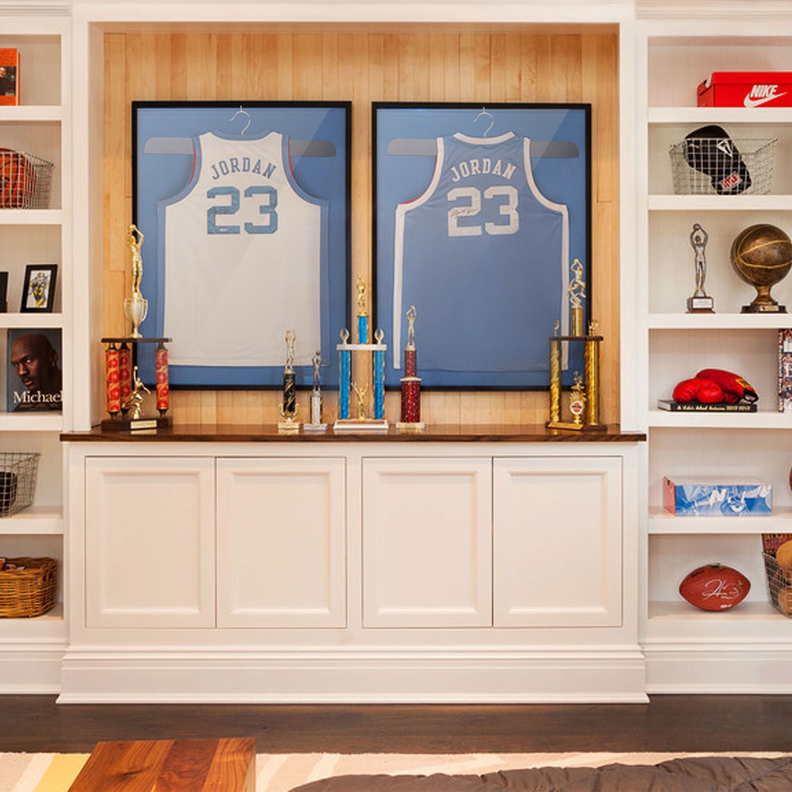 Jersey Frame Display Case Wall Display Lockable Football Basketball Storage Box