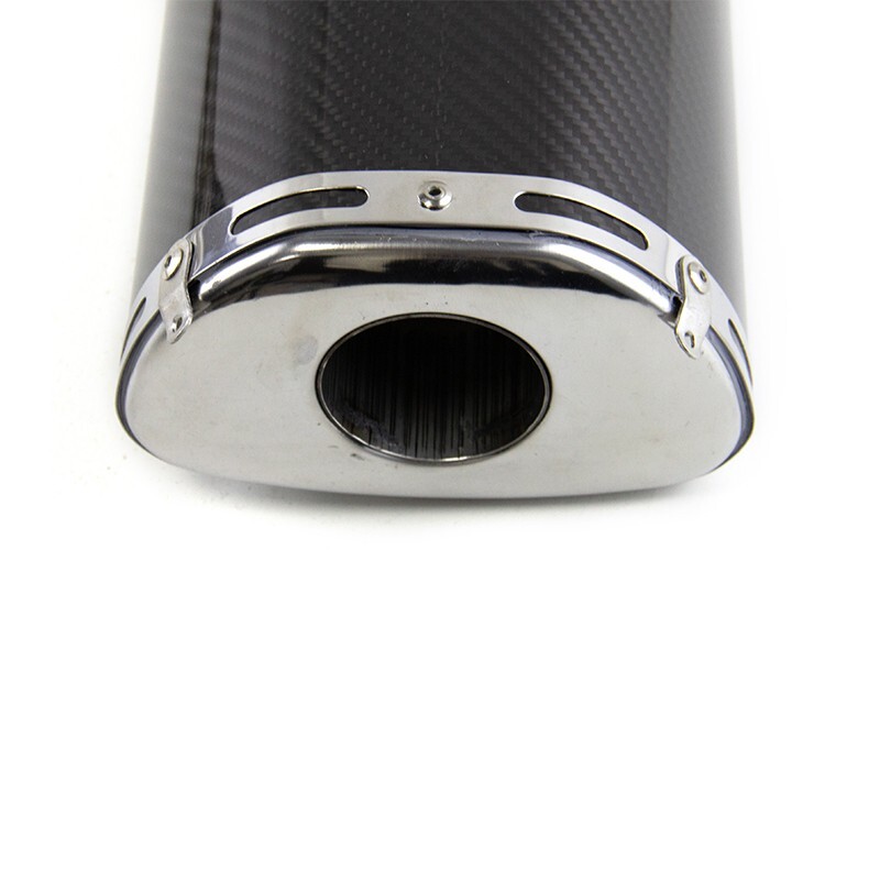 For Kawasaki Ninja ZX6R ZX636 2004-2008 Carbon Muffler Exhaust Link Pipe Slip on