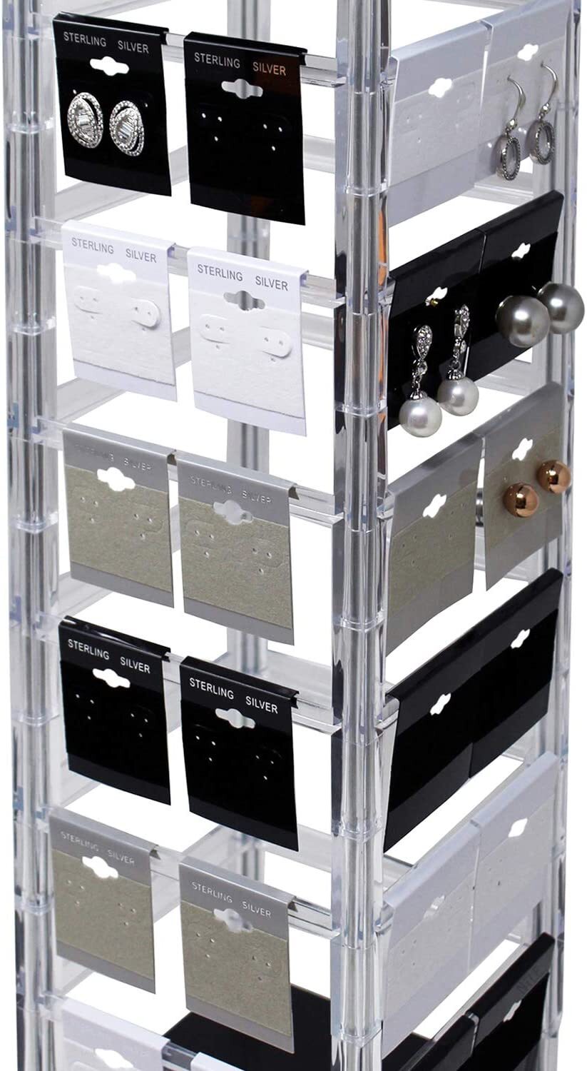 Earring Display Hang Flocked Cards 2"x2" Jewelry Hanging Card