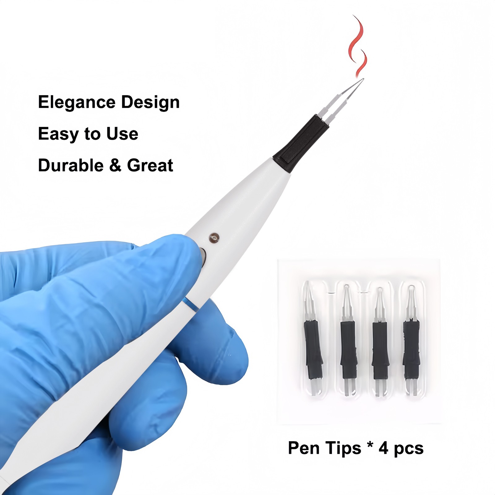 Endo Gutta Percha Teeth Tooth Gum Cutter & 4x Heated Gutta Cutter Tip Dental