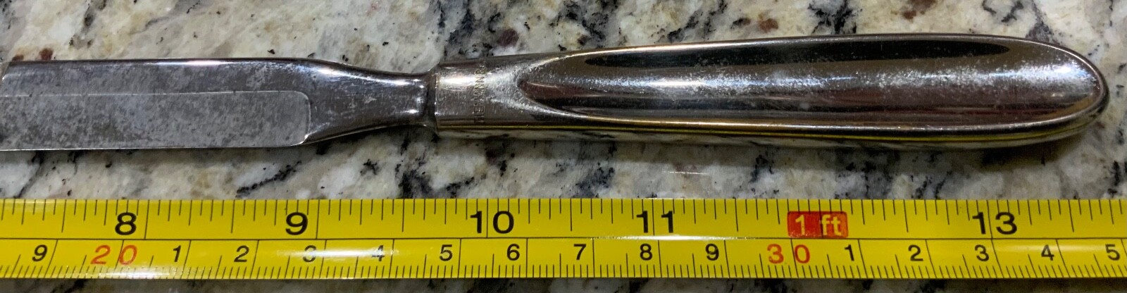 Tiemann 13.5” Fixed Blade Surgical Amputation Antique Medical Knife Tool