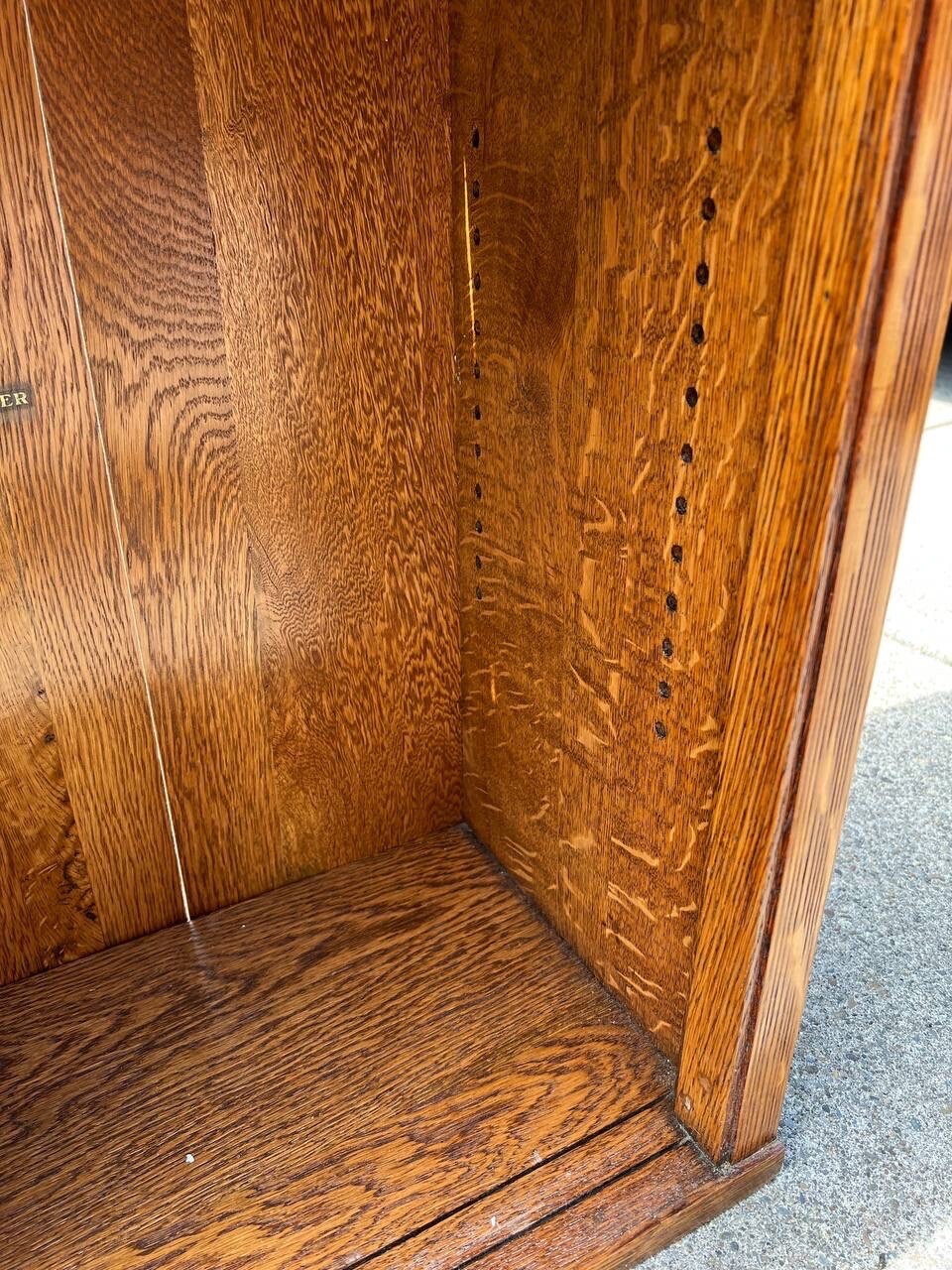 Antique Oak Sectional Danner Company Bookcase One Section Only