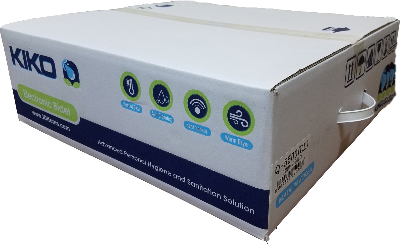 KIKO Q-5500L Electric Toilet Bidet Seat 35 Function Elongated Heated Seat n More