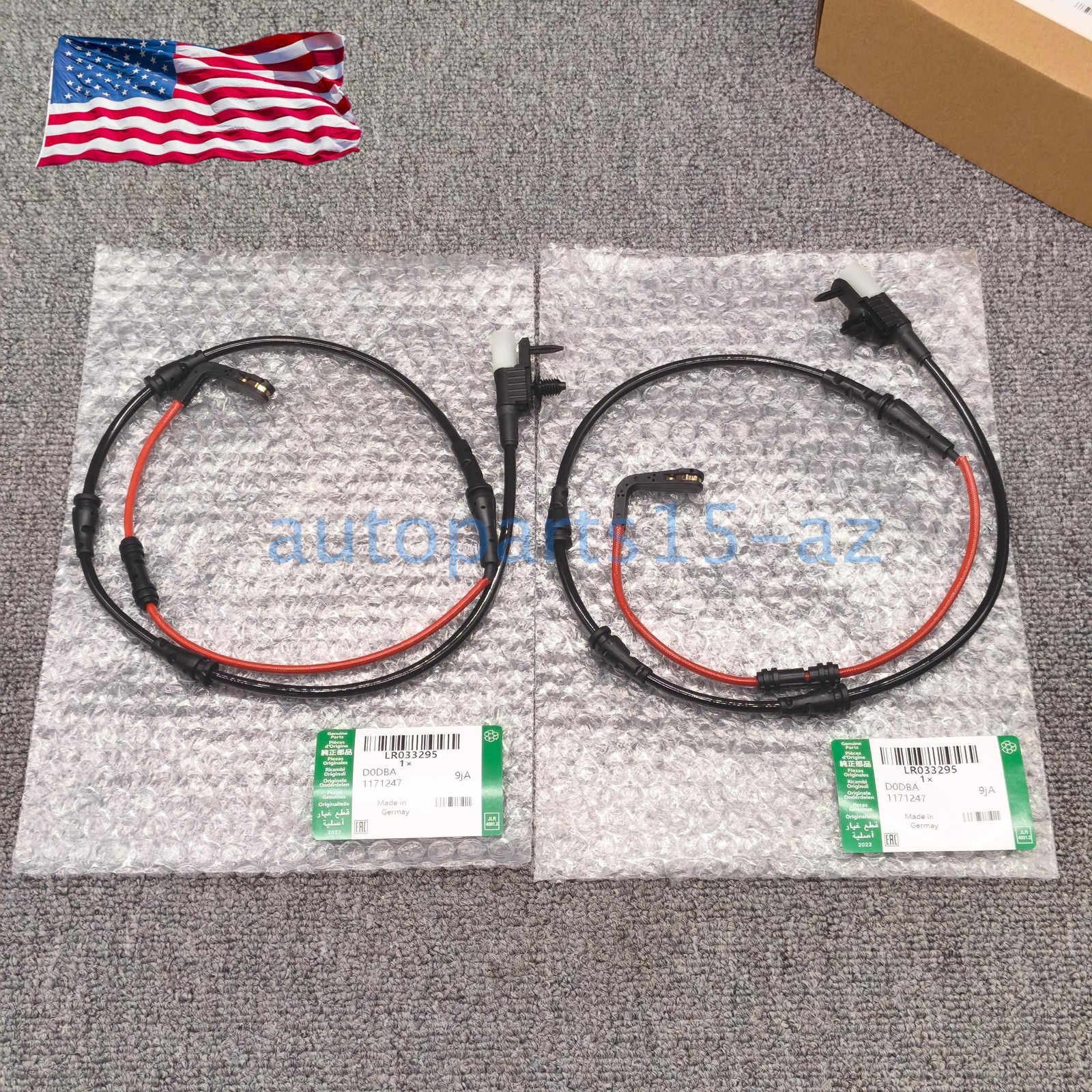 2pcs Rear Brake Pad Wear Sensor Indicator LR033295 for Land Rover Range Rover US