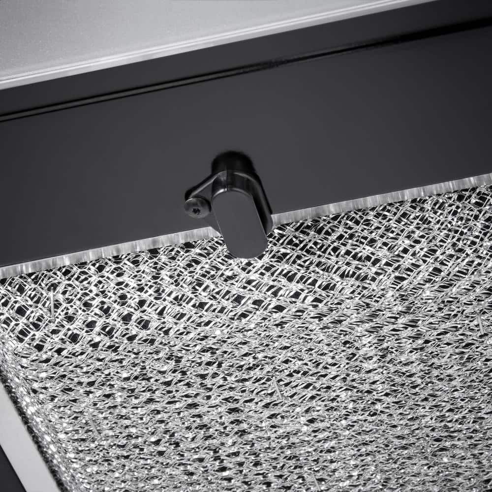 Vissani Arno 30" 240 CFM Under Cabinet Range Hood Black w Light Charcoal Filter