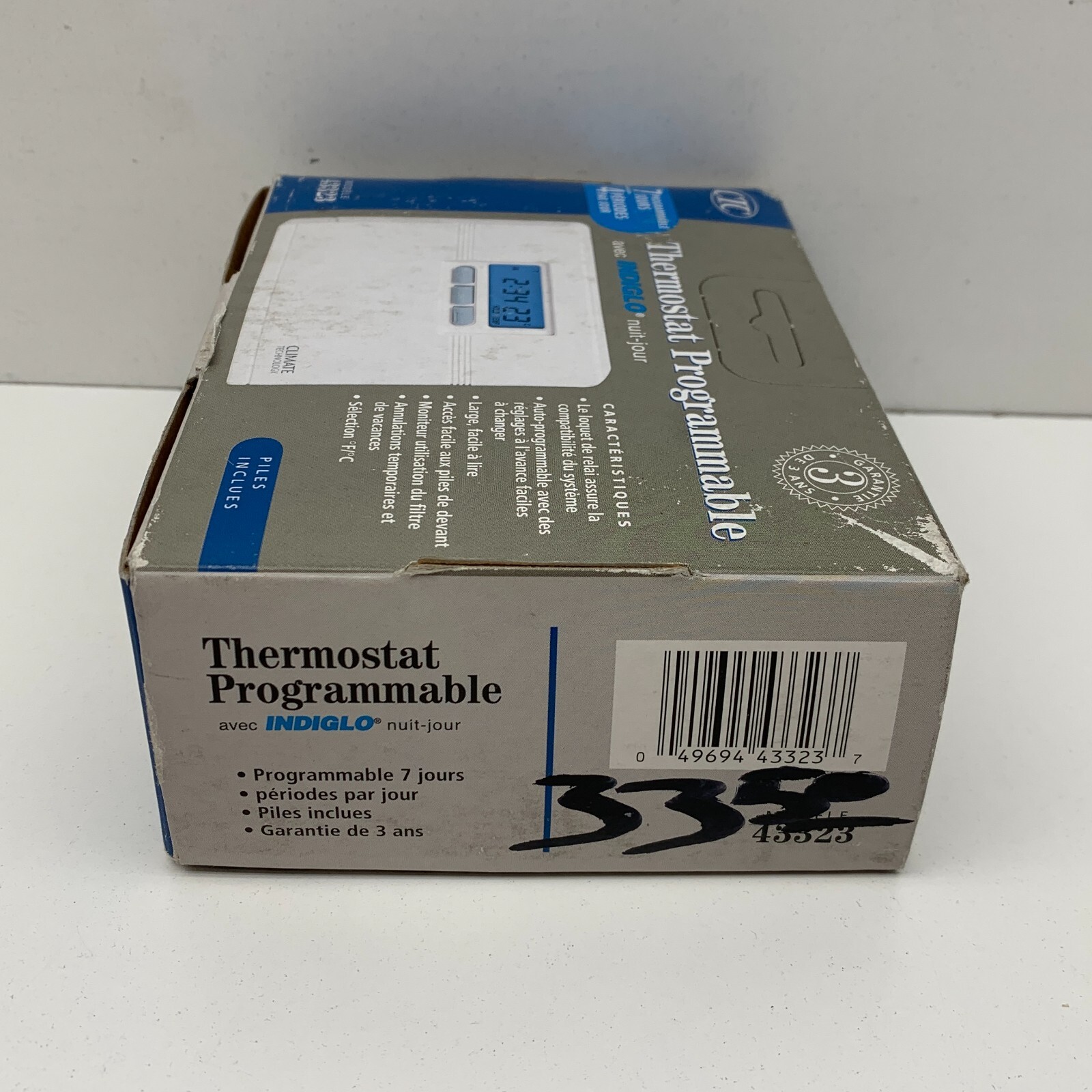 CTC 43323 Programmable Thermostat 7-Day with Indiglo Night Light