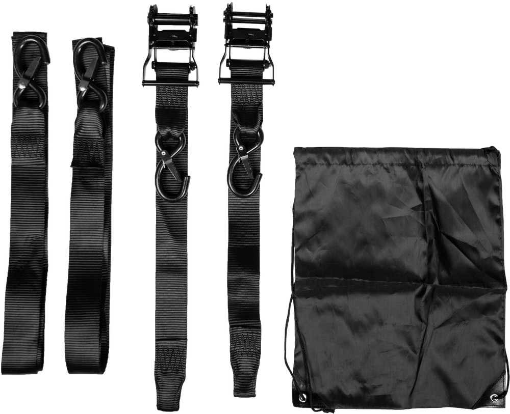 Fire Power 29-13091 2in. Ratchet Tie-Down with Soft-Tie - Black