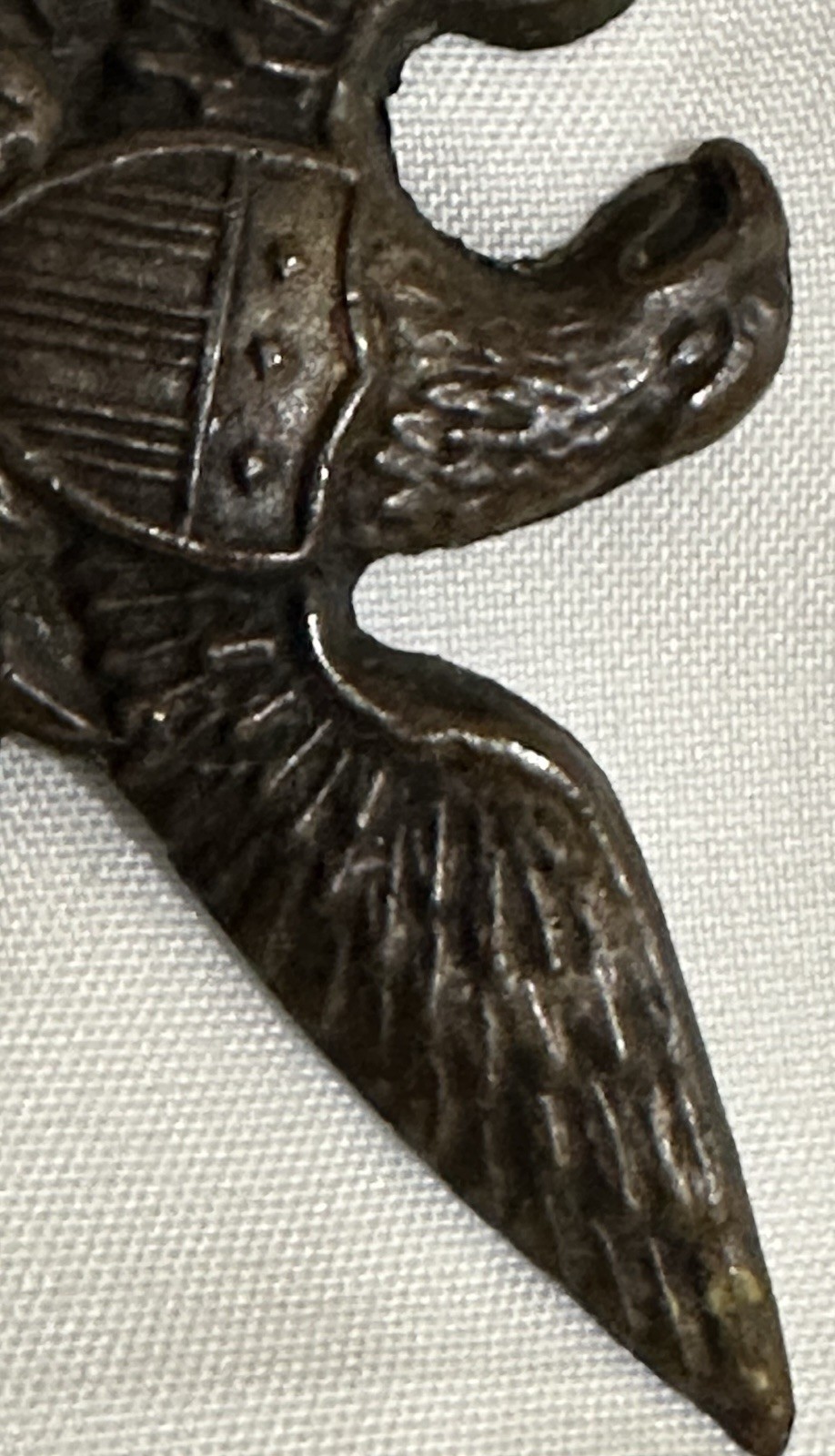 Original Period Civil War Patriotic Hat - Lapel Pin. Lead Backed & Good Quality.