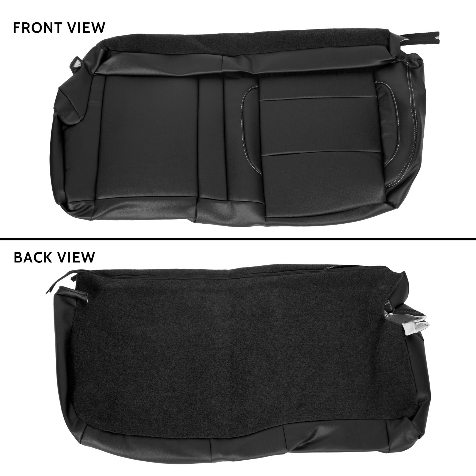 HECASA Complete Set Seat Covers For 14-18 Chevy Silverado LT DOUBLE Cab