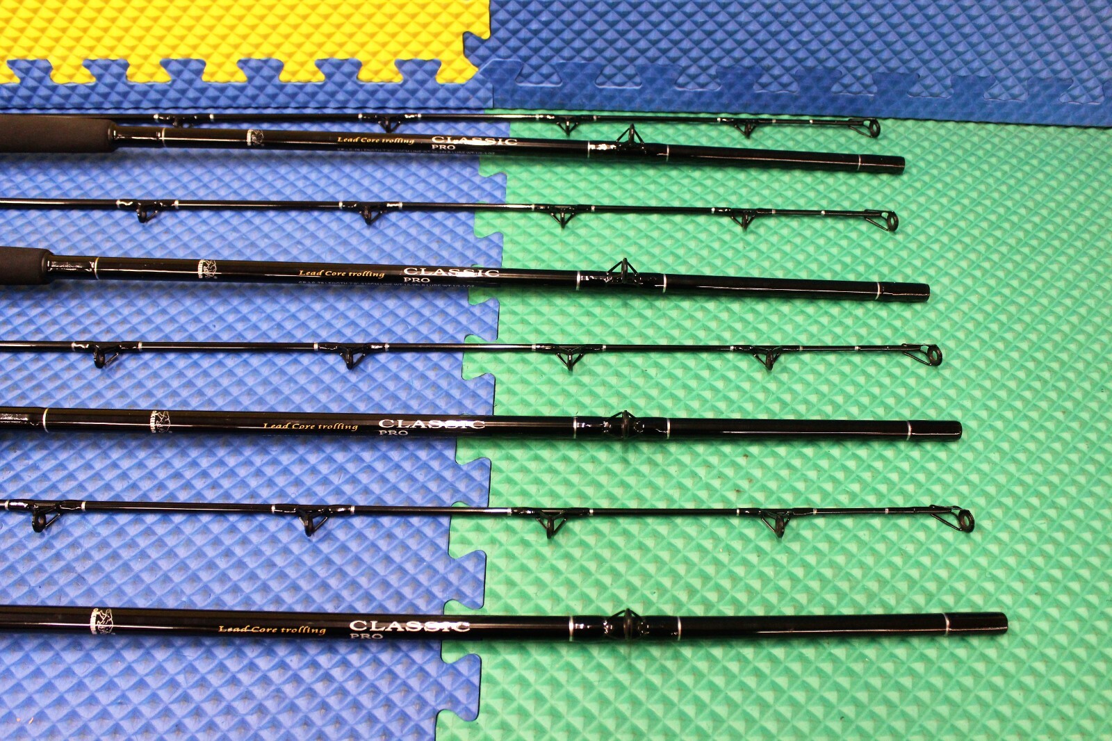 Okuma 7' 0" Line Counter Trolling Black Combo CP-LC-70 / MA20D 4 PACK!