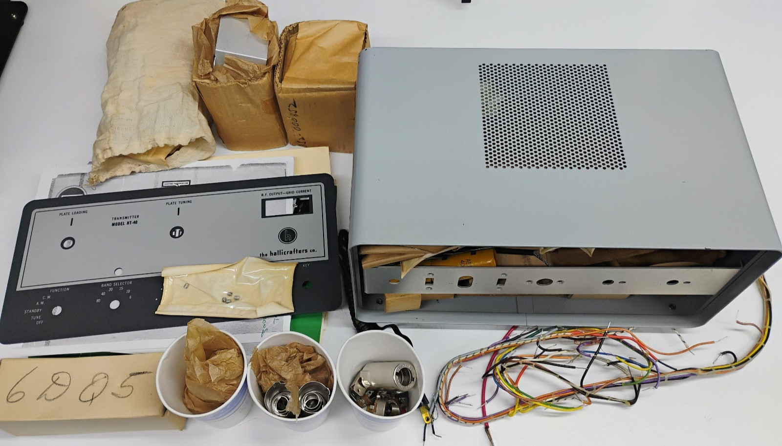 UNBUILT Halli-Kit HT-40K Transmitter. Rare, Vintage Hallicrafters Unbuilt Kit.