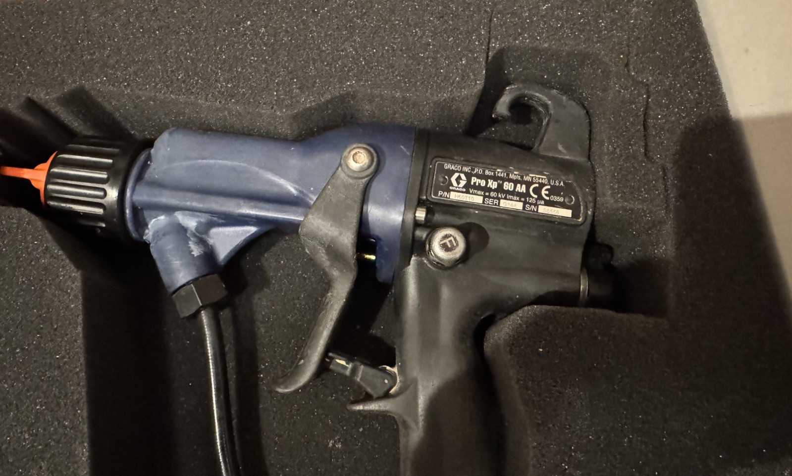GRACO PRO XP 60 AIR SPRAY MANUAL ELECTROSTATIC GENERAL GUN