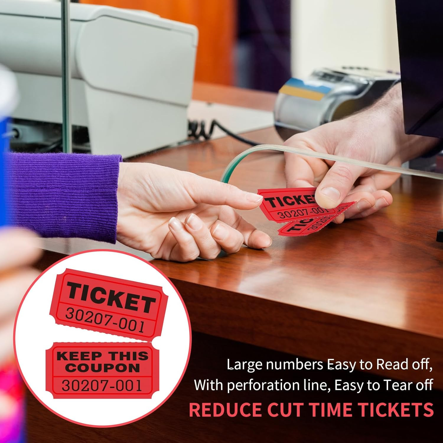 Raffle Tickets Double Rolls 1000 per Roll 50/54 Raffle Tickets for Events,Carniv