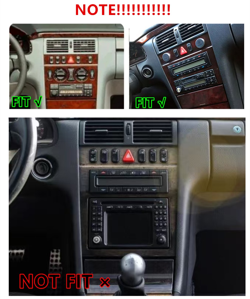 9" For 1994-2003 Mercedes-Benz E-Class W210 S210 Carplay Stereo Radio GPS Player