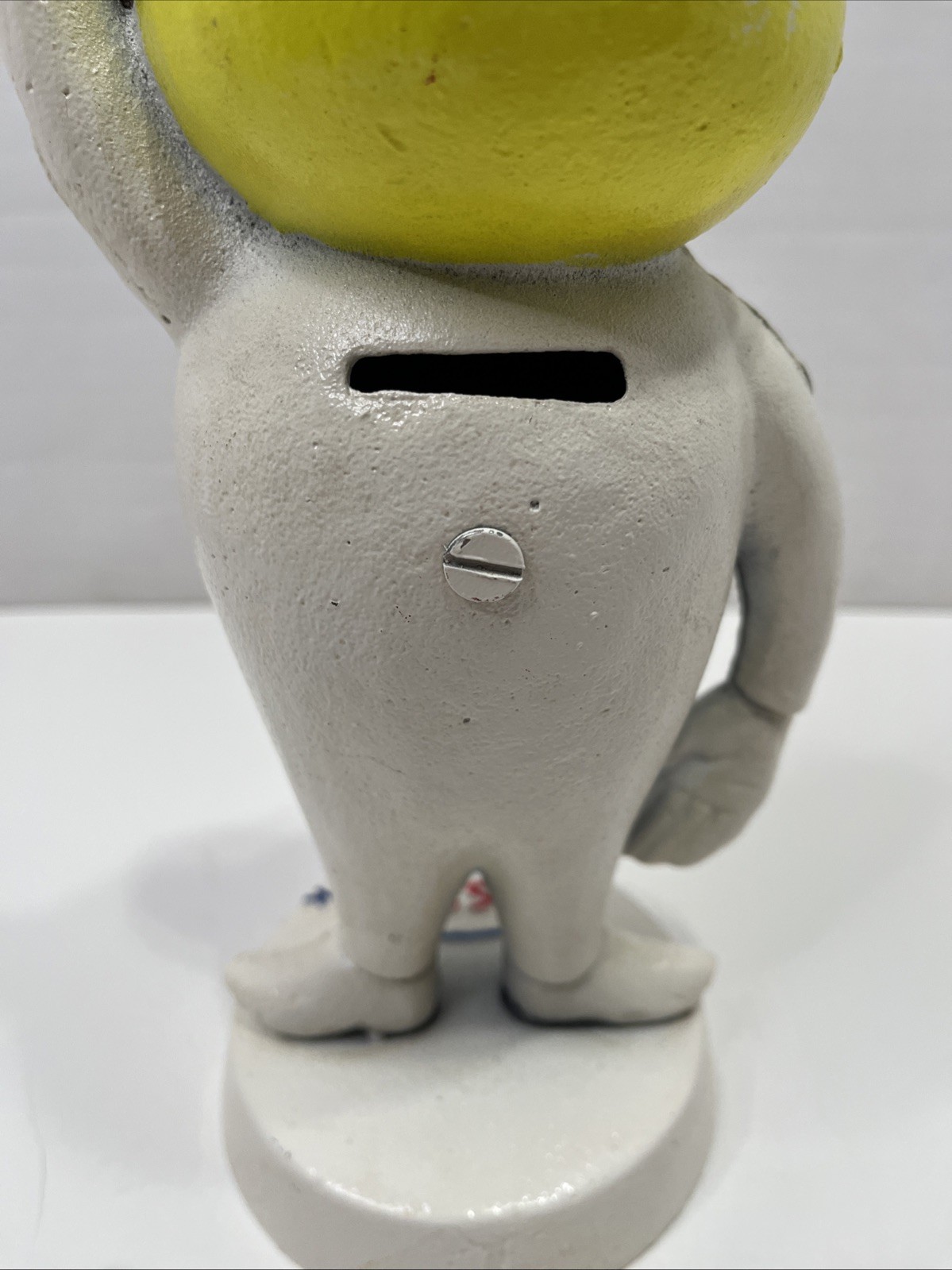 Vintage Esso Oil Andy Slick Cast Iron Coin Bank Original Paint