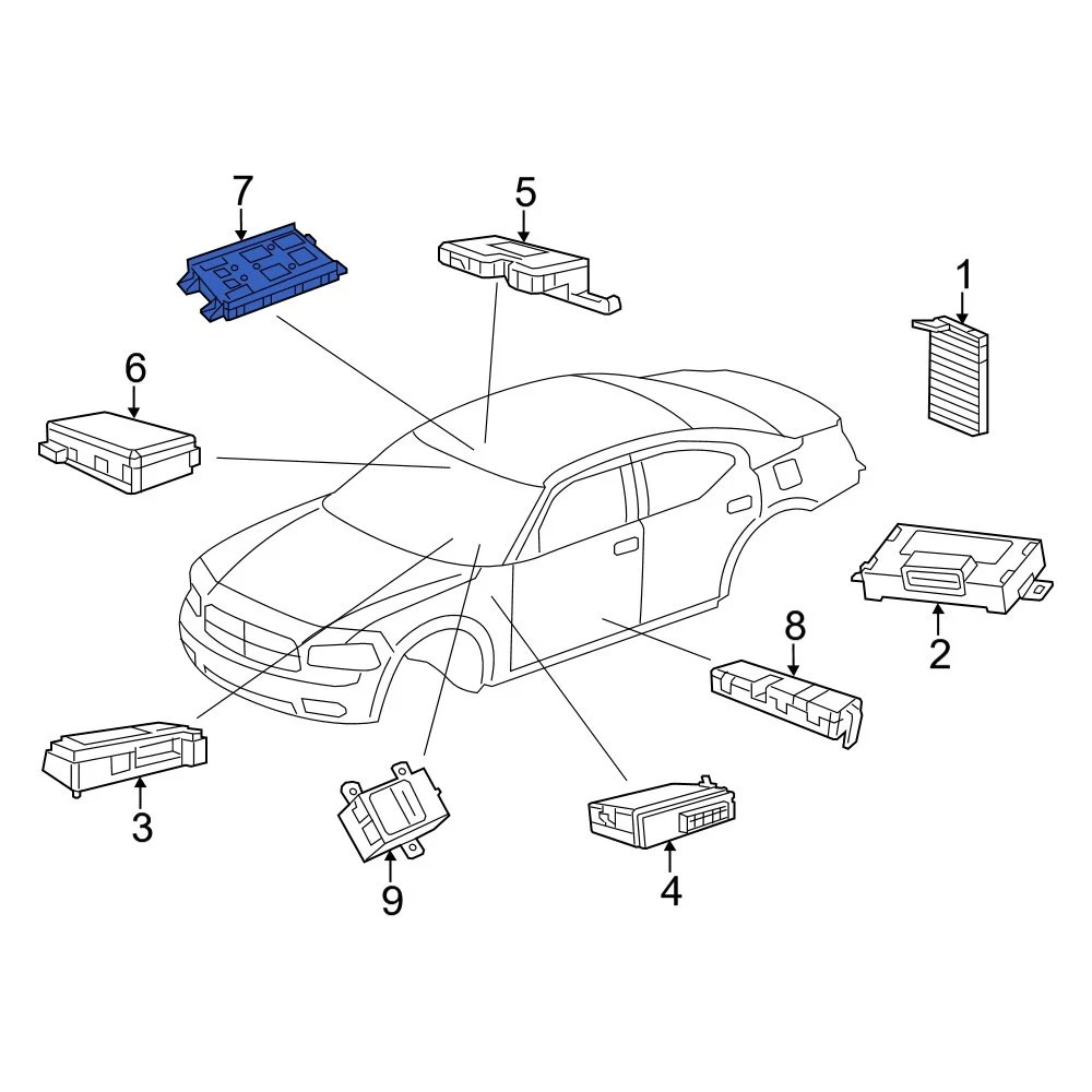 Dodge 68525724AB Body Control Module