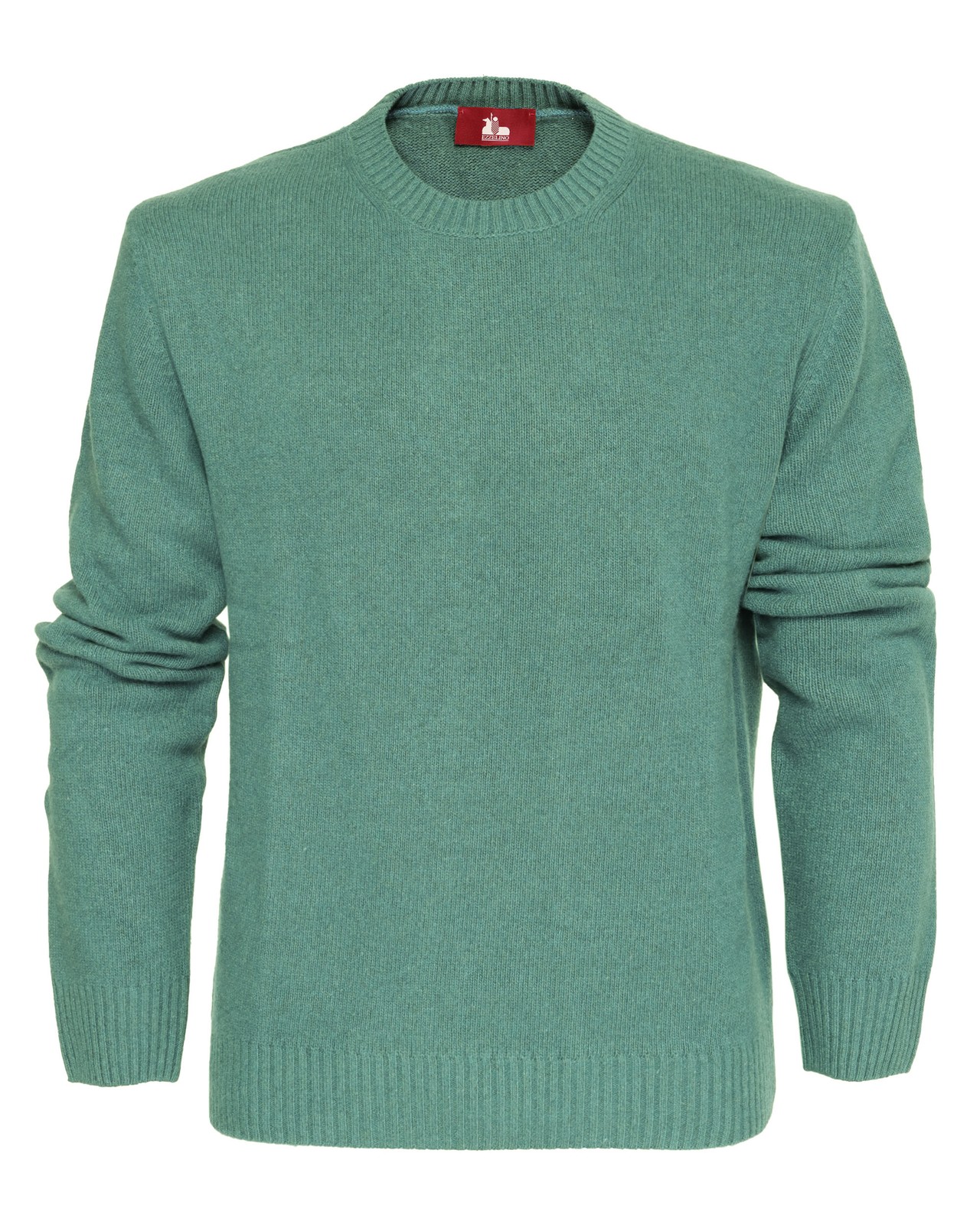 NWT EZZELINO SWEATER 100% pure cashmere 4-ply green luxury Italy L