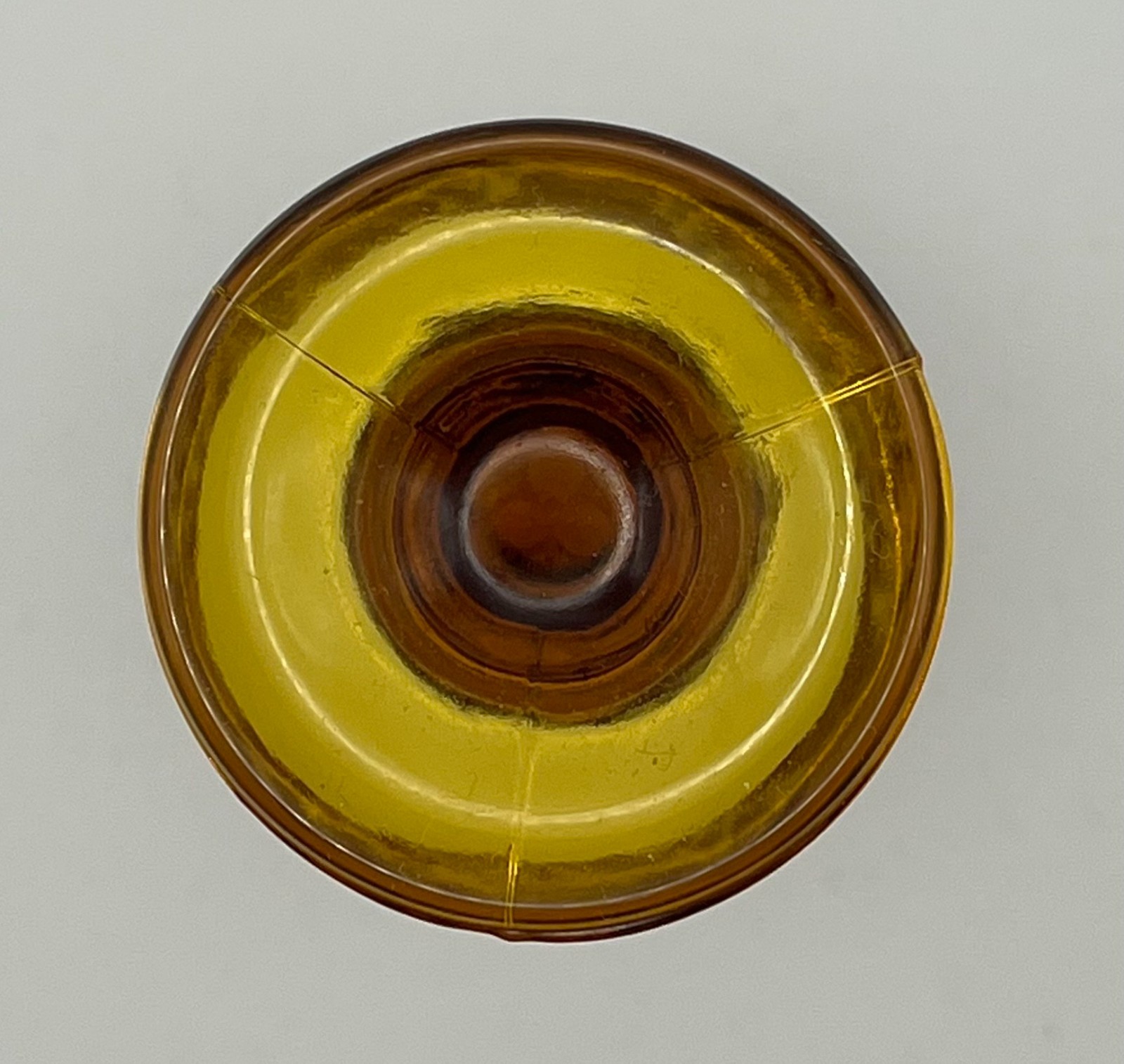 Vintage Amber Glass Toothpick Holder By Indiana Glass Company