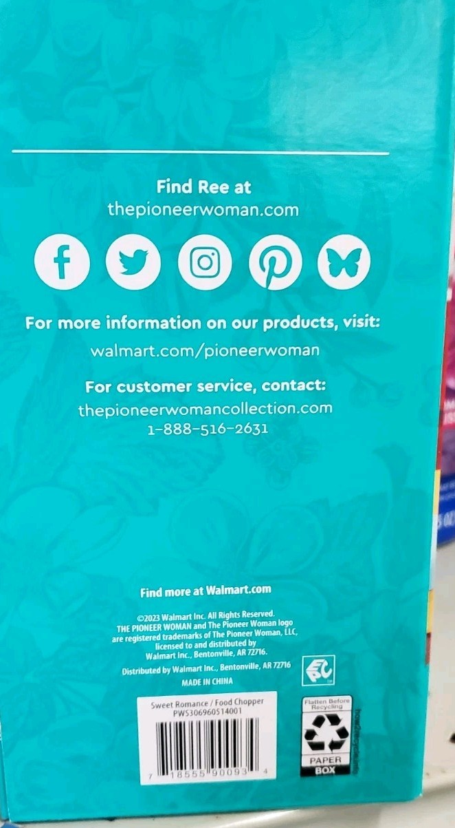 Pioneer Woman - Sweet Romance - Food Chopper