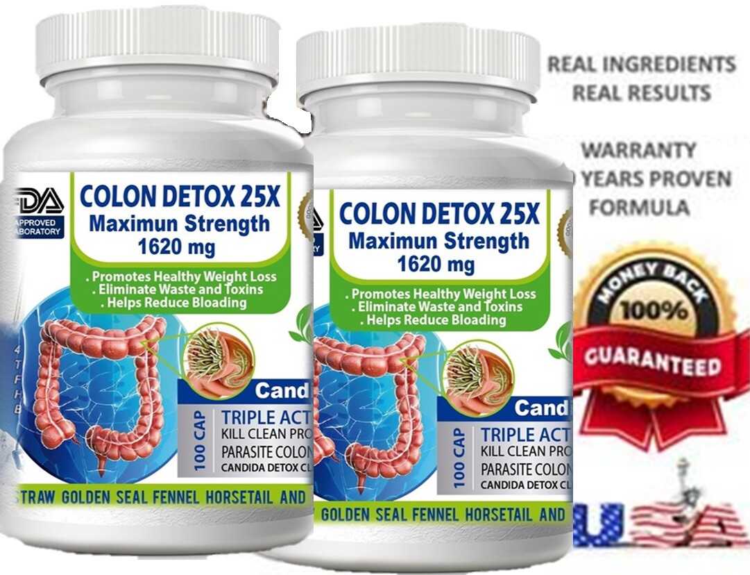 Super Detox Colon & Body Cleanse Maximum Strength Cleansing Diet Weight Loss Pil