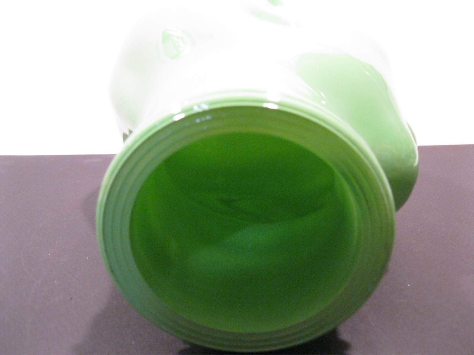 Glass Head, Opaque SEA FOAM , Life Size Mannequin Head. Great for Room Decor.