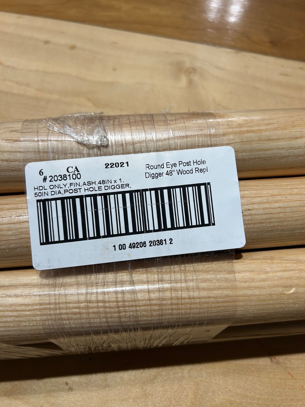 6-pack Round Eye 48” Post Hole Digger Replacement Handle