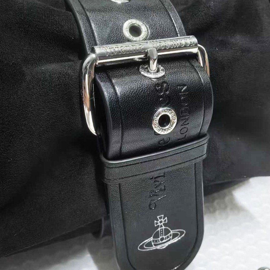 Vivienne Westwood Hazel Treasure Handbag Suede Black outlet F/S JP [DDP]