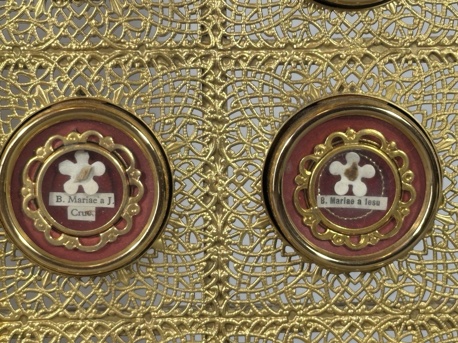 Reliquary Relic Custom Made 19 Saints True Cross, Crown Thorns, Evangelists