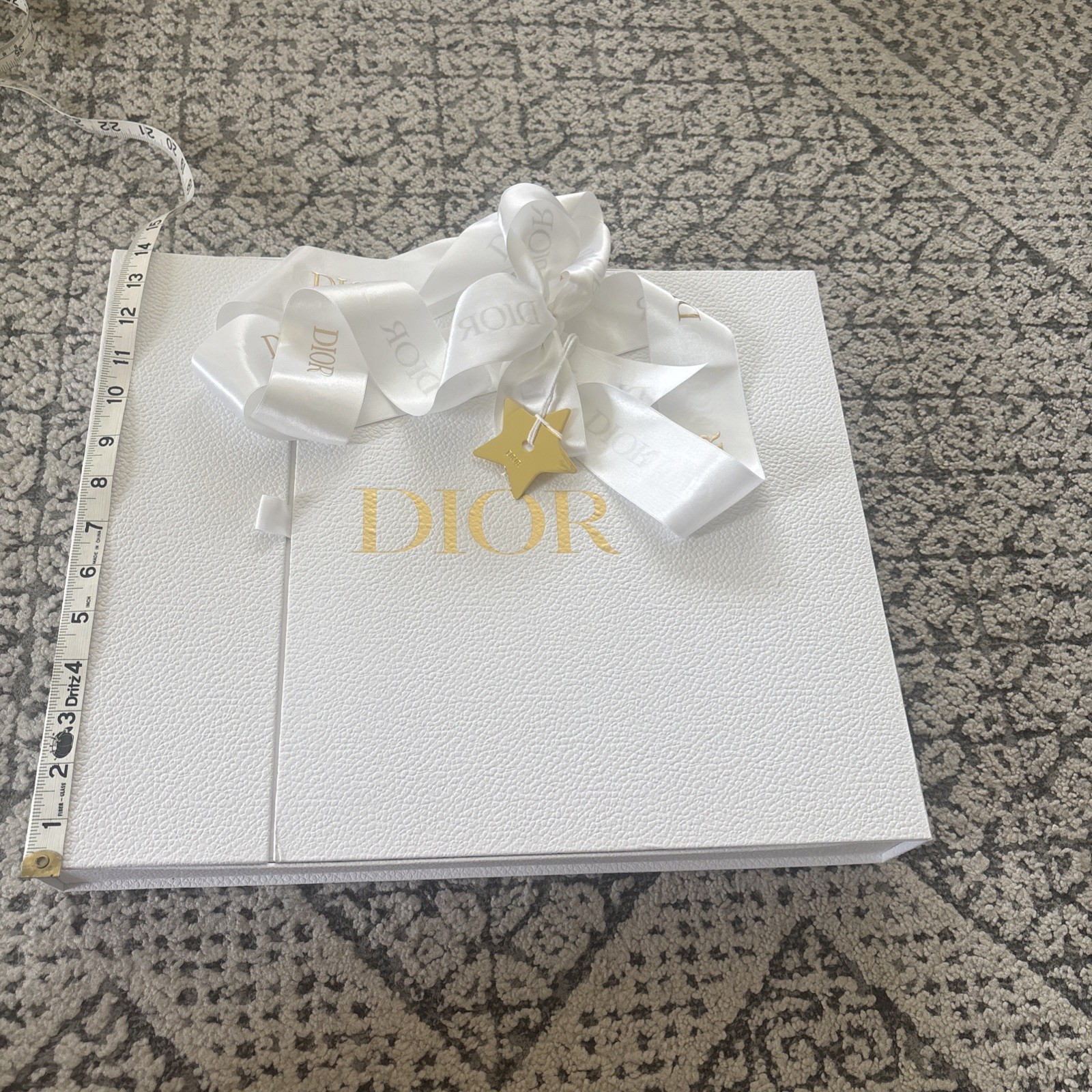 Dior Gift Box Magnetic Close tissue paper, star /ribbon see image for dimensions