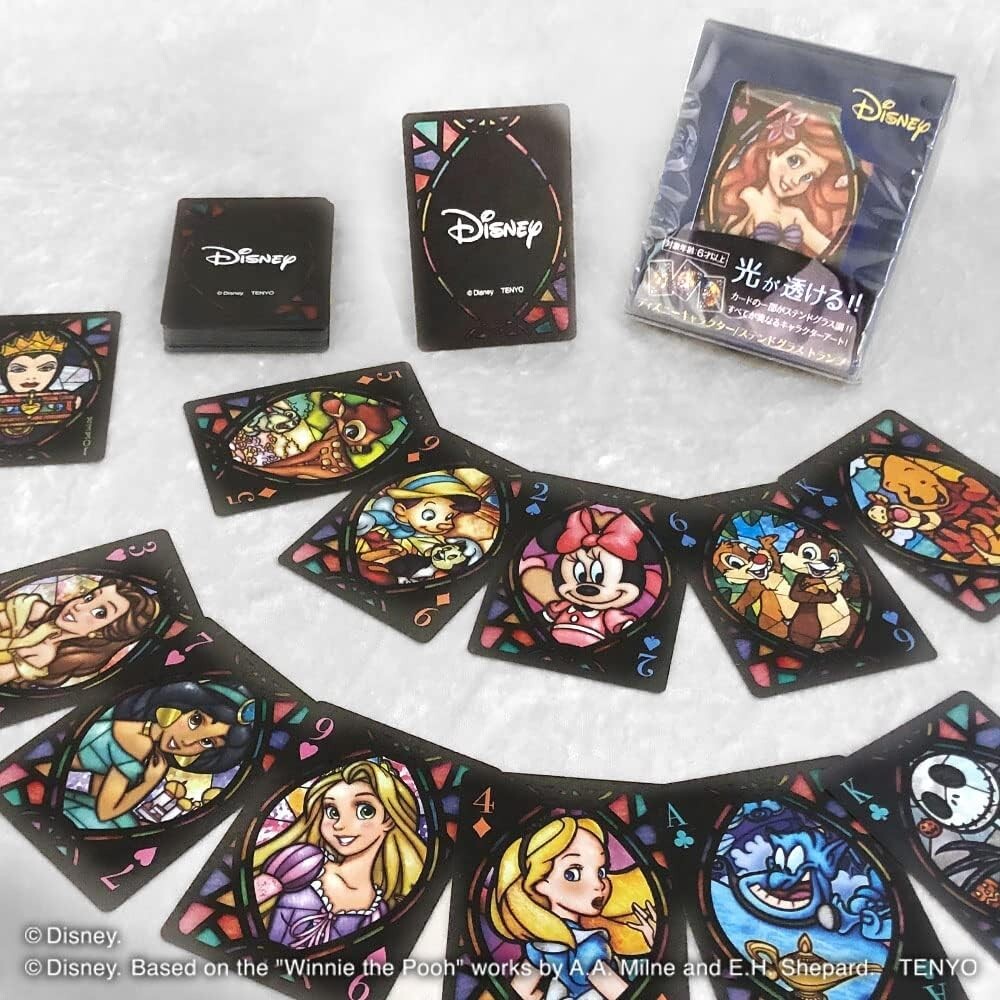 Disney Characters Stained Glass Playing Cards /SHIP FROM USA