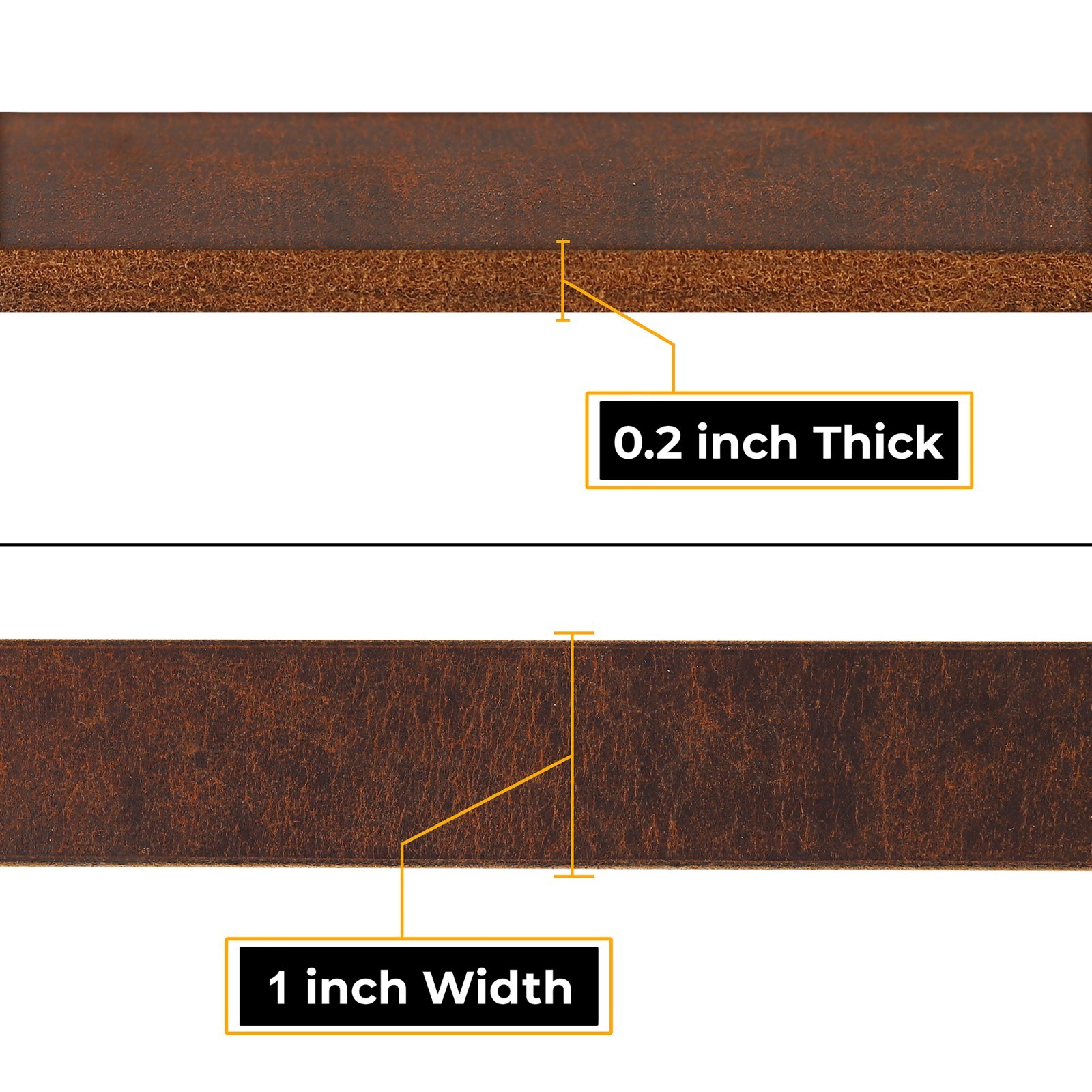 NUTUCH Grain Buffalo Leather Suspender for Men | Vintage Suspenders