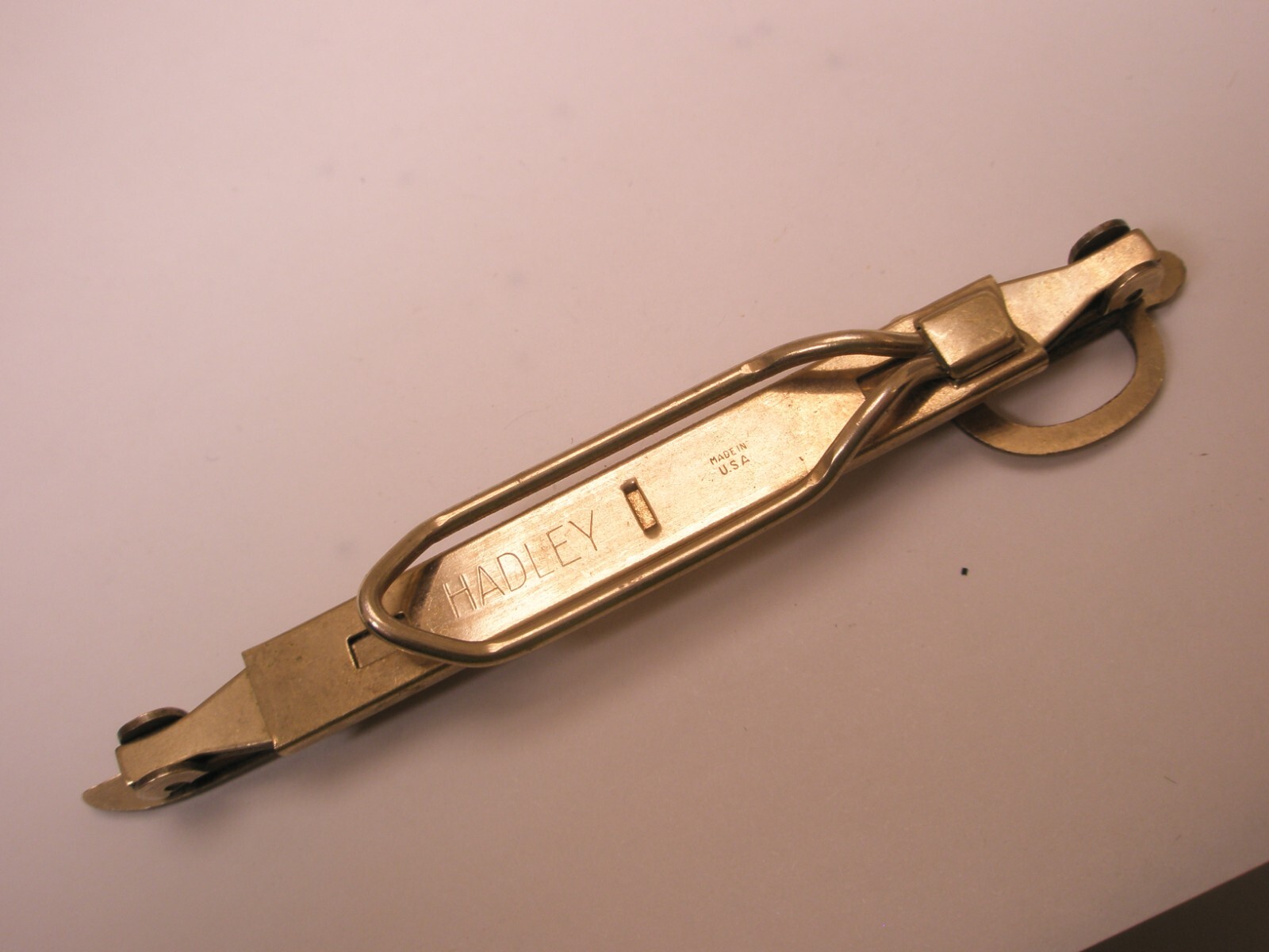 Officer Sabre Cutlass Sword Vintage HADLEY EXPANDING FOLDING Tie Bar Clip