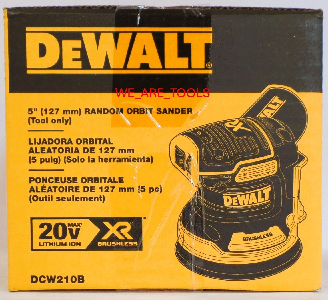 DeWalt DCW210B 20V MAX Cordless 5" Variable Orbital Sander Brushless 20 Volt