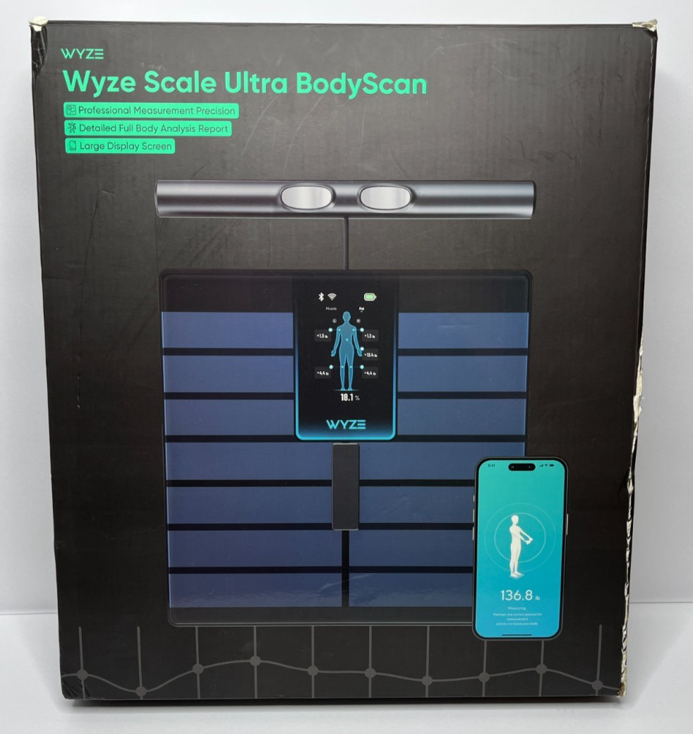 Wyze Scale Ultra BodyScan Smart Scale with Handle – Wi-Fi & Bluetooth Body