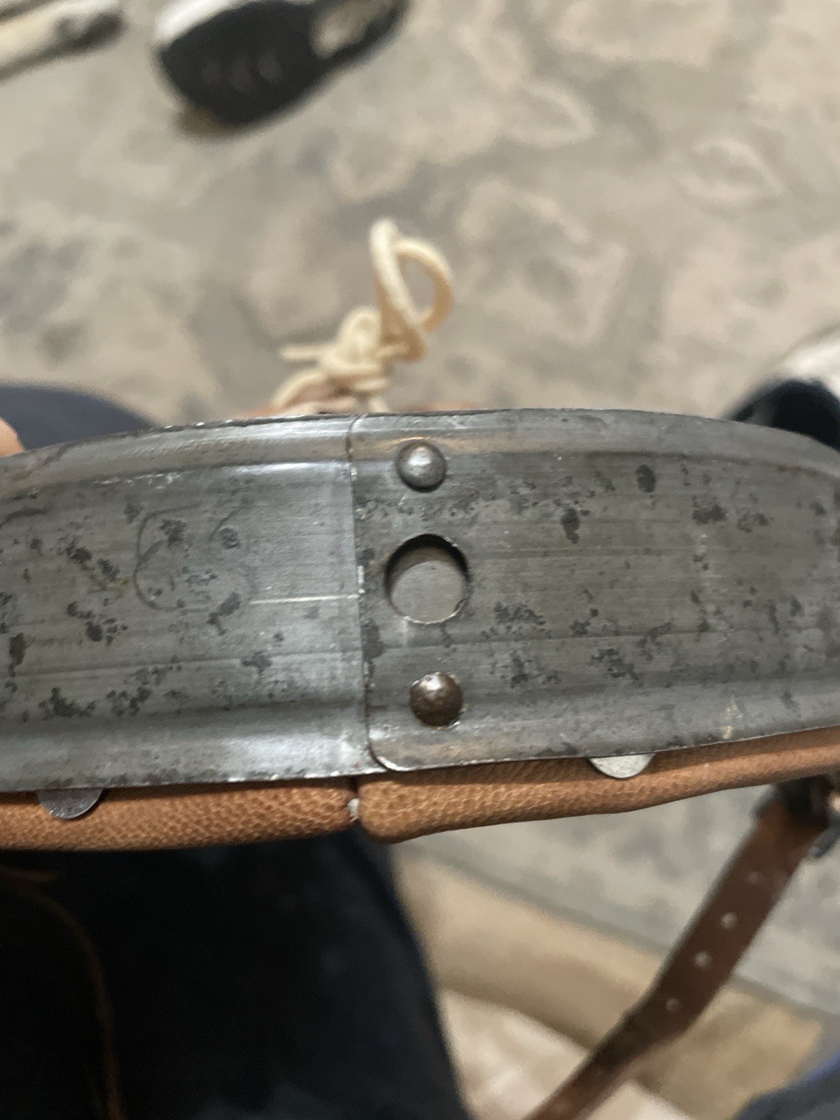 Original German Helmet Liner/Sz 53 for 60 Shells/1943 Dated/Very Nice Condition