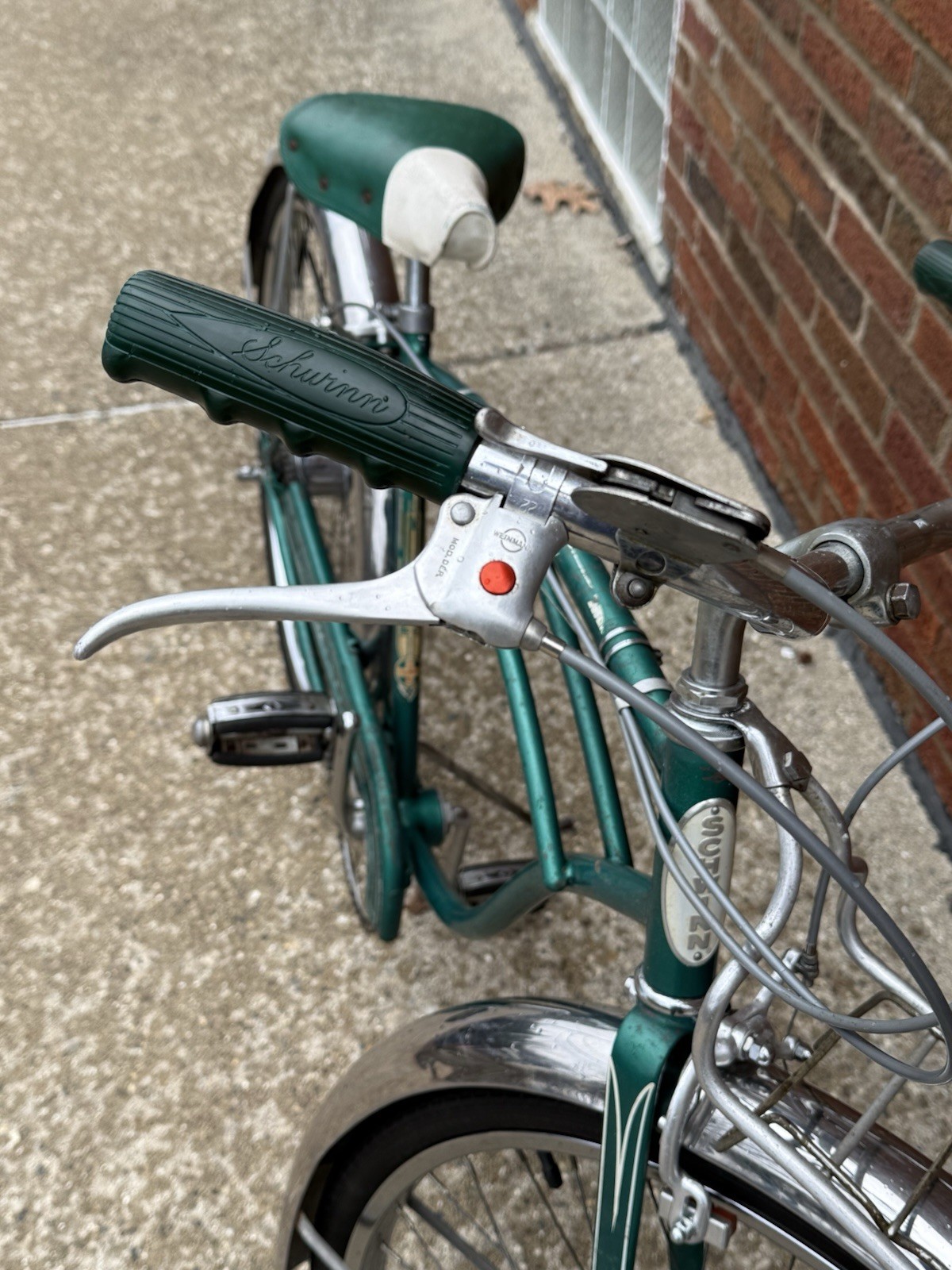 Vintage 1955 3-Speed Schwinn Corvette Bicycle Green Super Nice Refurbished Look