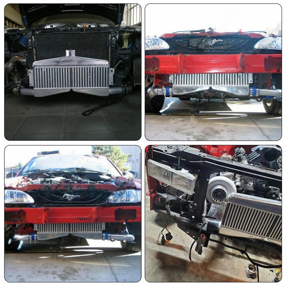 Universal FMIC Bar & Plate Twin Turbo Intercooler Custom (2 In /1 Out) 400-800HP
