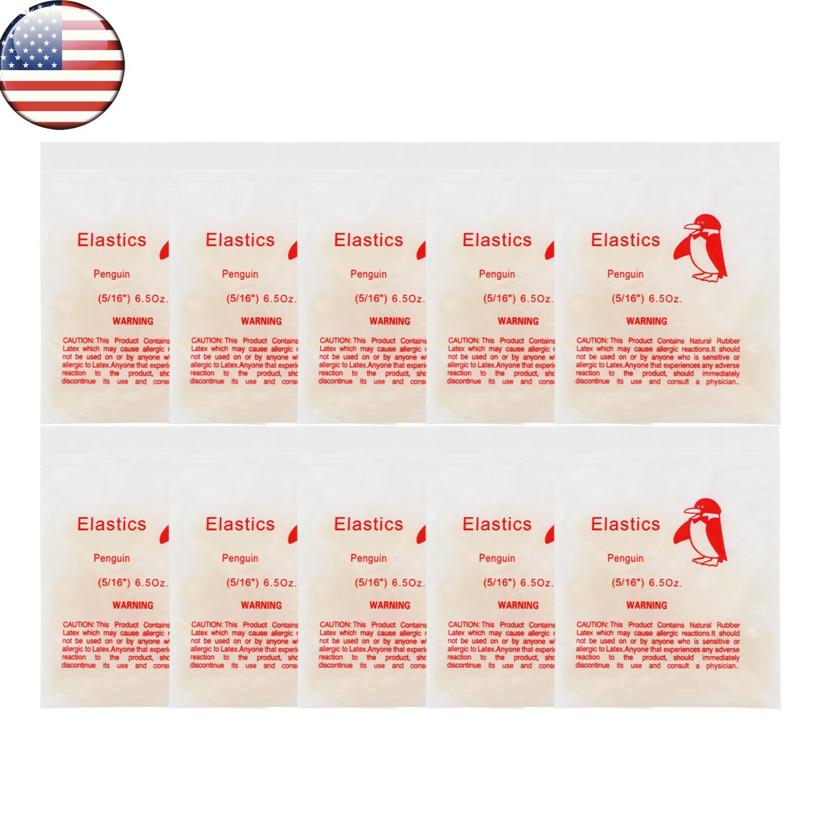US Dental Orthodontic Rubber Bands Ortho Elastics Latex Braces 3.5,5.0,6.5 OZ