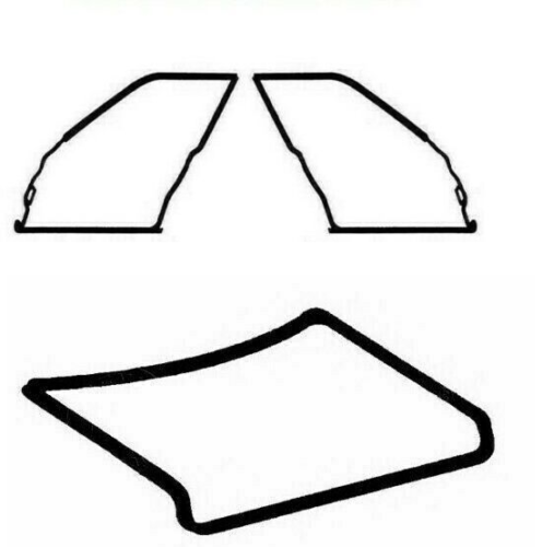 For BMW E30 Coupe 2 Doors Weatherstrip Trunk Lid Rubber Sunroof Seal Gasket 4pcs