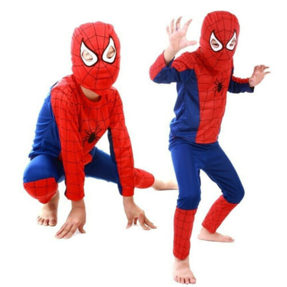 The Amazing Spiderman Jumpsuit Spider-man Kids Baby Boy Bodysuit Cosplay Costume