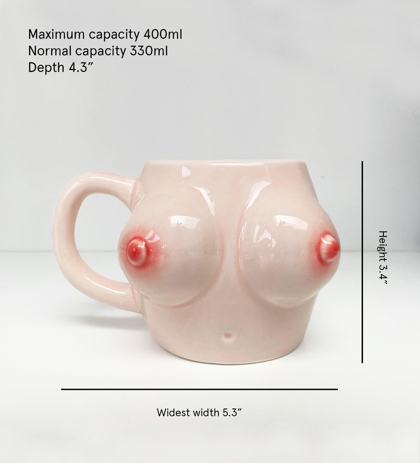 Funny Boob Mug - Coffee Mug Gag Gift, Tits Mug For Guys, Novelty Gift Titty M...