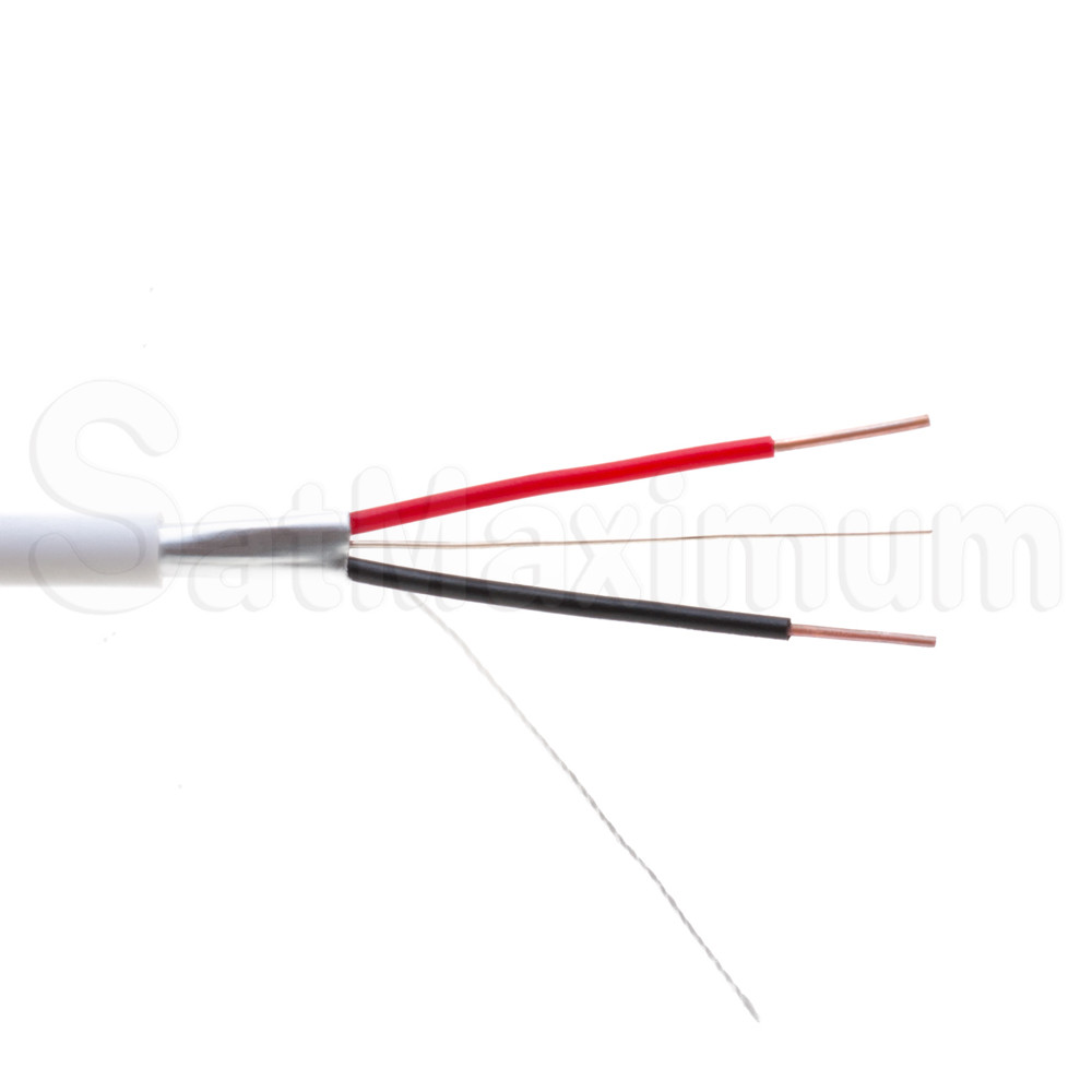 SHIELDED Security ALARM Cable Stranded / Solid Wire 18 22 AWG 500ft 1000ft WHITE